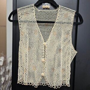 Rice Pearl Vest -  Vest is in good condition!